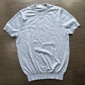 Suitsupply Sweater Mens M Merino Wool Lightweight Business Short Sleeve Crewneck